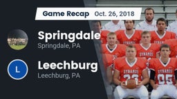 Recap: Springdale  vs. Leechburg  2018