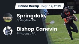 Recap: Springdale  vs. Bishop Canevin  2019
