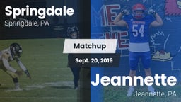 Matchup: Springdale vs. Jeannette  2019
