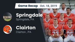 Recap: Springdale  vs. Clairton  2019