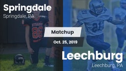 Matchup: Springdale vs. Leechburg  2019