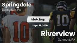 Matchup: Springdale vs. Riverview  2020