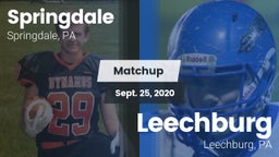 Matchup: Springdale vs. Leechburg  2020