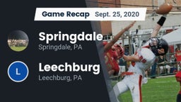 Recap: Springdale  vs. Leechburg  2020