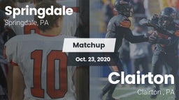 Matchup: Springdale vs. Clairton  2020