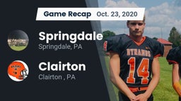 Recap: Springdale  vs. Clairton  2020