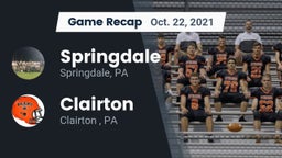 Recap: Springdale  vs. Clairton  2021