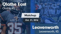 Matchup: East  vs. Leavenworth  2016