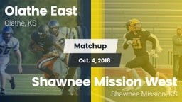 Matchup: Olathe East High Sch vs. Shawnee Mission West 2018