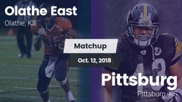 Matchup: Olathe East High Sch vs. Pittsburg  2018