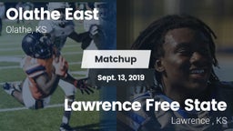 Matchup: Olathe East High Sch vs. Lawrence Free State  2019