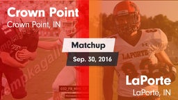 Matchup: Crown Point vs. LaPorte  2016
