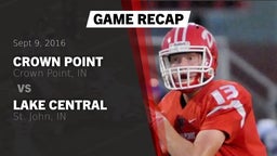 Recap: Crown Point  vs. Lake Central  2016