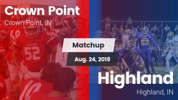 Matchup: Crown Point vs. Highland  2018