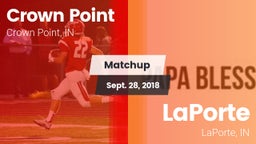 Matchup: Crown Point vs. LaPorte  2018