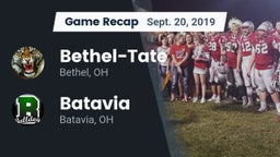 Recap: Bethel-Tate  vs. Batavia  2019