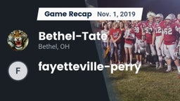 Recap: Bethel-Tate  vs. fayetteville-perry  2019