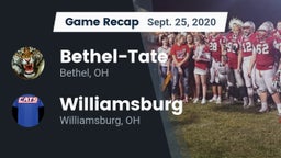 Recap: Bethel-Tate  vs. Williamsburg  2020