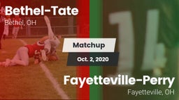 Matchup: Bethel-Tate vs. Fayetteville-Perry  2020