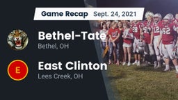 Recap: Bethel-Tate  vs. East Clinton  2021