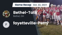 Recap: Bethel-Tate  vs. fayetteville-Perry  2021