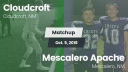 Matchup: Cloudcroft vs. Mescalero Apache  2018