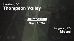 Matchup: Thompson Valley vs. Mead  2016