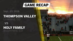 Recap: Thompson Valley  vs. Holy Family  2016