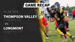 Recap: Thompson Valley  vs. Longmont  2016