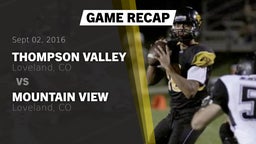 Recap: Thompson Valley  vs. Mountain View  2016
