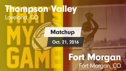 Matchup: Thompson Valley vs. Fort Morgan  2016