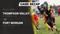 Recap: Thompson Valley  vs. Fort Morgan  2016