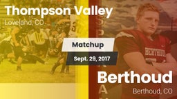 Matchup: Thompson Valley vs. Berthoud  2017