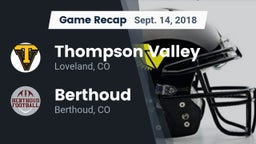 Recap: Thompson Valley  vs. Berthoud  2018