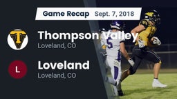 Recap: Thompson Valley  vs. Loveland  2018