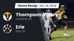Recap: Thompson Valley  vs. Erie  2018