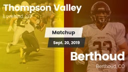 Matchup: Thompson Valley vs. Berthoud  2019