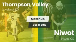 Matchup: Thompson Valley vs. Niwot  2019