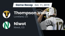 Recap: Thompson Valley  vs. Niwot  2019