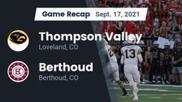 Recap: Thompson Valley  vs. Berthoud  2021