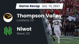 Recap: Thompson Valley  vs. Niwot  2021