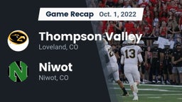 Recap: Thompson Valley  vs. Niwot  2022