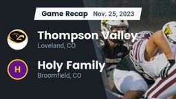 Recap: Thompson Valley  vs. Holy Family  2023