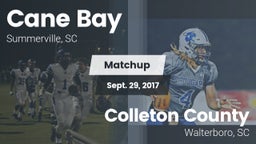 Matchup: Cane Bay  vs. Colleton County  2017