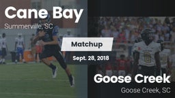 Matchup: Cane Bay  vs. Goose Creek  2018