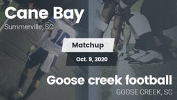Matchup: Cane Bay  vs. Goose creek football 2020