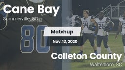 Matchup: Cane Bay  vs. Colleton County  2020