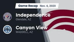 Recap: Independence  vs. Canyon View  2020