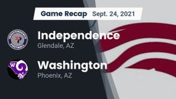 Recap: Independence  vs. Washington  2021