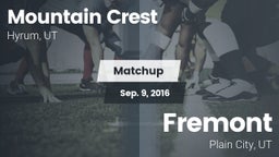 Matchup: Mountain Crest vs. Fremont  2016